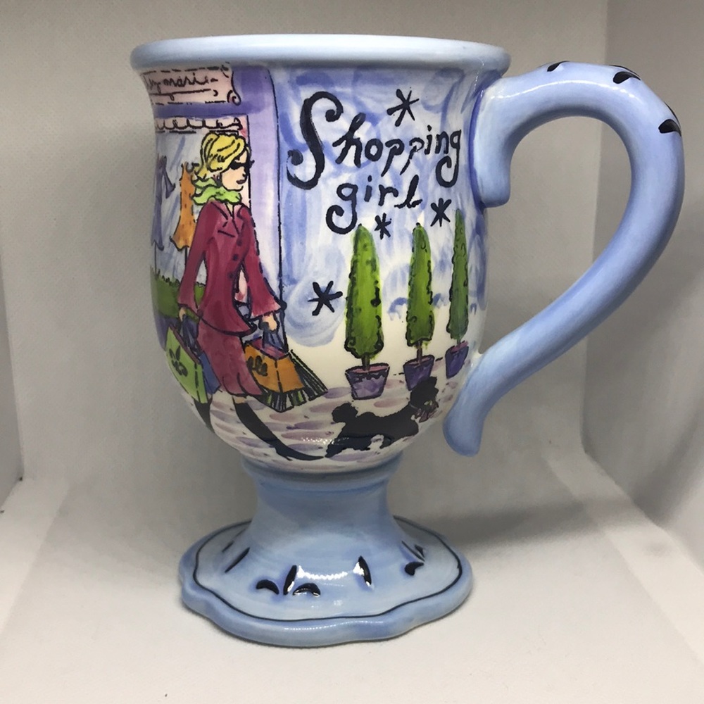 Jennifer Brinley "Shopping Girl" mug
